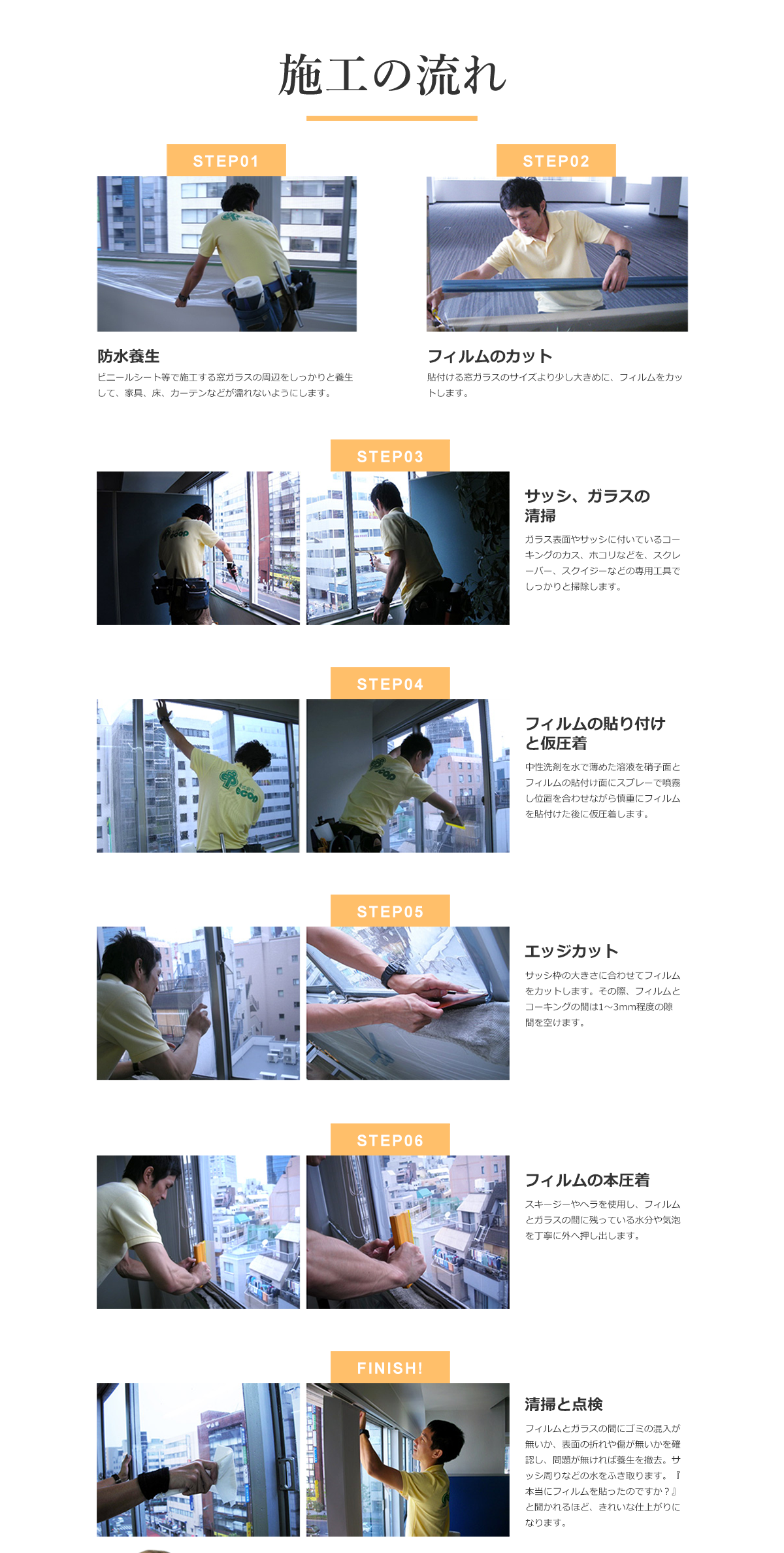 施工の流れ