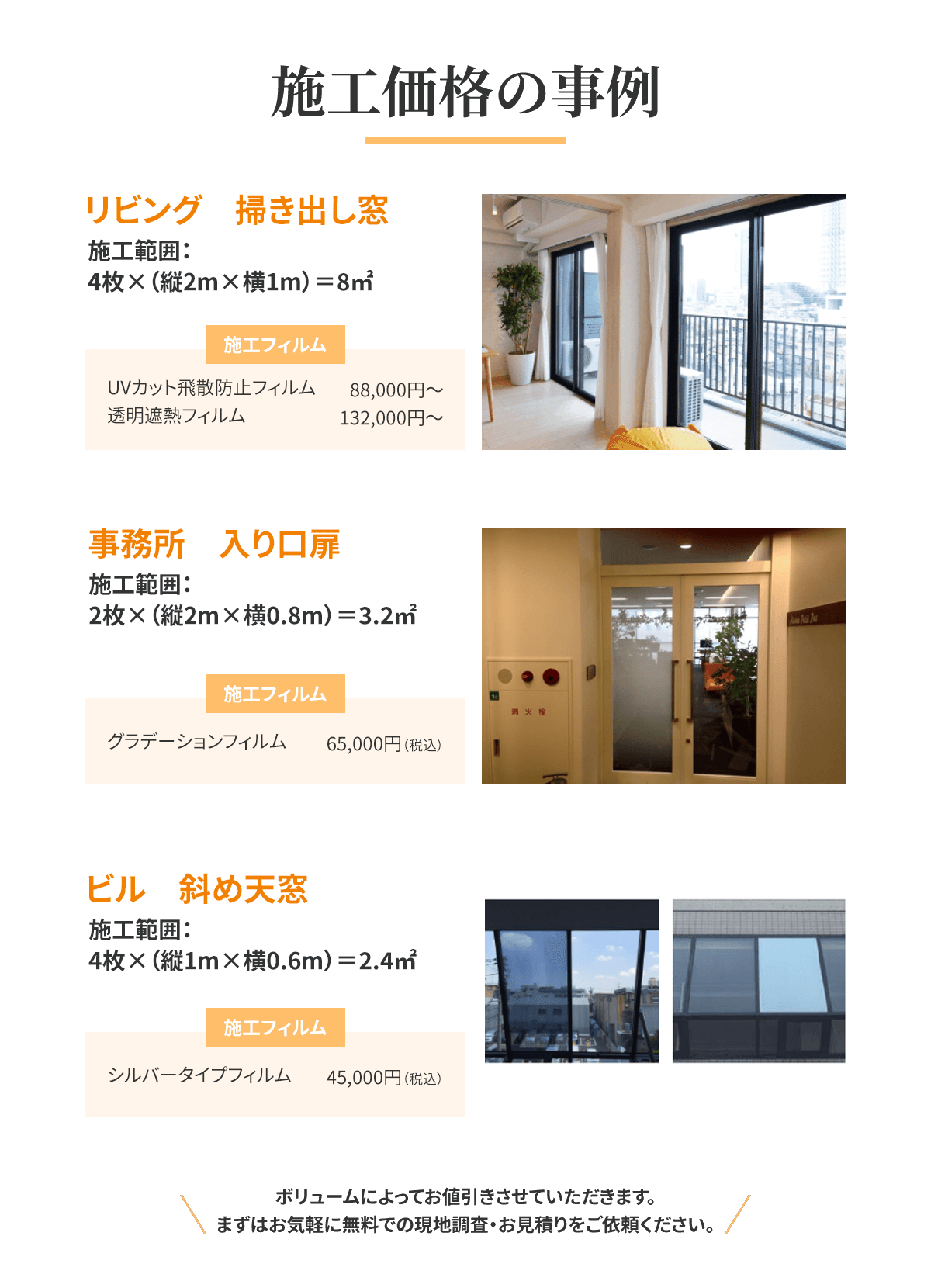施工価格の事例